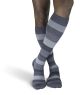 Sigvaris Microfiber Shades compression socks (Graphite Stripe)