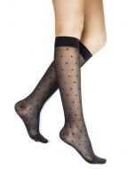 Rejuva by Medi Sheer Dot Compression Stockings - black