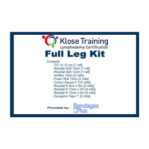 Full Leg Lymphedema Bandaging Kit For Klose Training Program